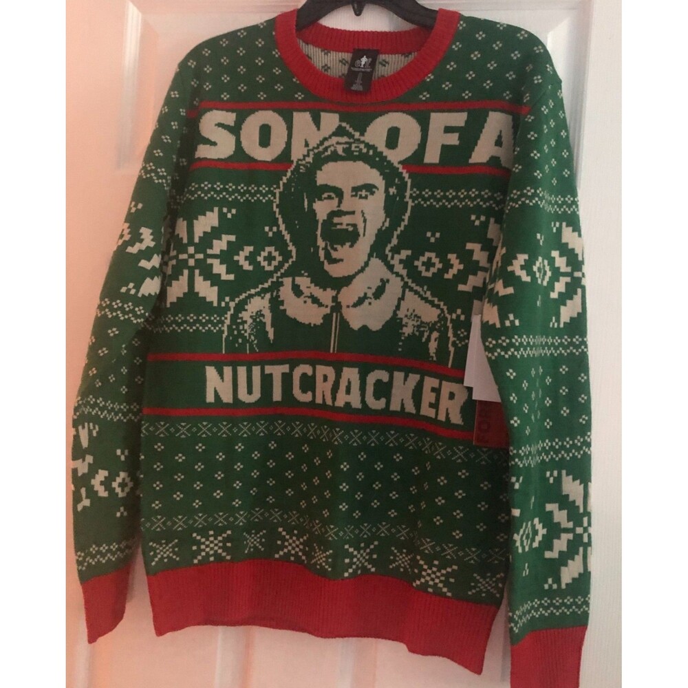 Men's Christmas ELF Sweater Son of A Nutcracker Size Small NWT B3